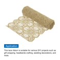 thumbnail image 3 of Unique Bargains Lace Ribbon 10 Yards 7 Inch Lace Flower Trim for Craft Headbands Wedding Beige, 3 of 5