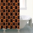 thumbnail image 4 of Halloween Grid Icons Pattern Shower Curtain 72"x72" ,Bathroom Decorative Shower Curtains Set with 12 Hooks,Modern Waterproof Washable Shower Curtain, 4 of 6