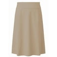 thumbnail image 3 of Baby'O Girl's Stretch Cotton Knit Panel Below the Knee A-Line Skirt, 3 of 5