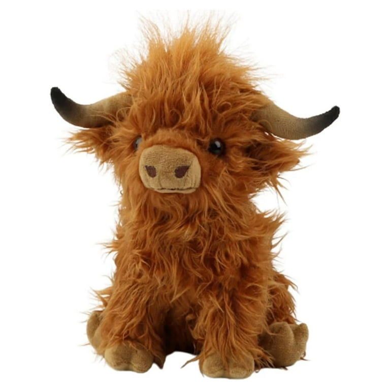 Highland Cow Plush Heal Your Mood Cow Stuffed Toy - roargift