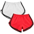thumbnail image 2 of LEBONYARD Women's Shorts with a Unique Style,2pcWomen Casual Summer Sports Shorts Workout Yoga Shorts Active Shorts White XL, 2 of 7