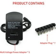 thumbnail image 2 of 30W Universal AC DC Charger Adapter 3v 4.5v 6v 7.5v 9v 12v 3A ,Multi Voltage Universal Power Adapter with 6 tips, 2 of 5