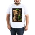 thumbnail image 5 of Plus Size Women Tops T Shirt LionGraphic Tees Summer Tops Classic Round Neck Floral Oversize Short Sleeves, Crew Neck Shirts For Women, 5 of 5