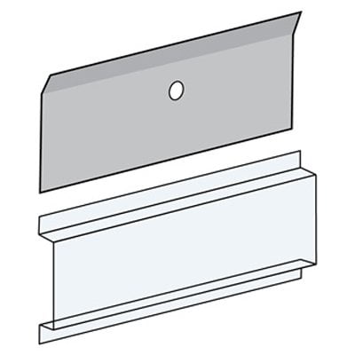 Mailbox Holder - Salsbury Clear Plastic Card Holder for 4B+ Horizontal Mailbox Door