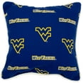 thumbnail image 2 of West Virginia Mountaineers College Covers Indoor or Outdoor Decorative Pillow Pair, 16 in x 16 in, 2 of 7