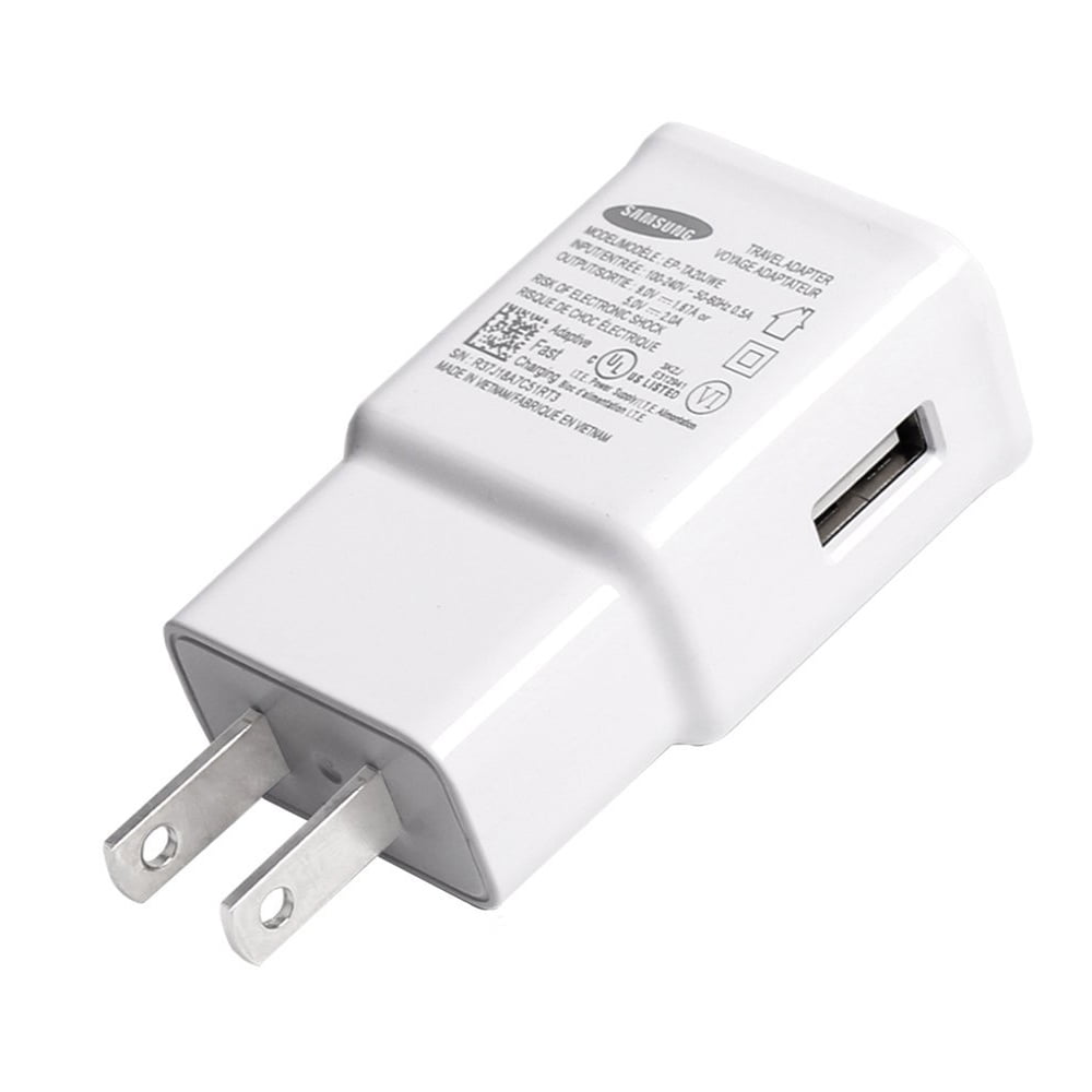 10-Pack New OEM Samsung fast Adaptive Wall Charger for Galaxy S7 S6 Note 5 4 Edge EP-TA20JWS / ECB-DU4EWE For Samsung Galaxy S6 Edge S7 Edge S8 S8+ S9 S9+ Note 8 9 - White