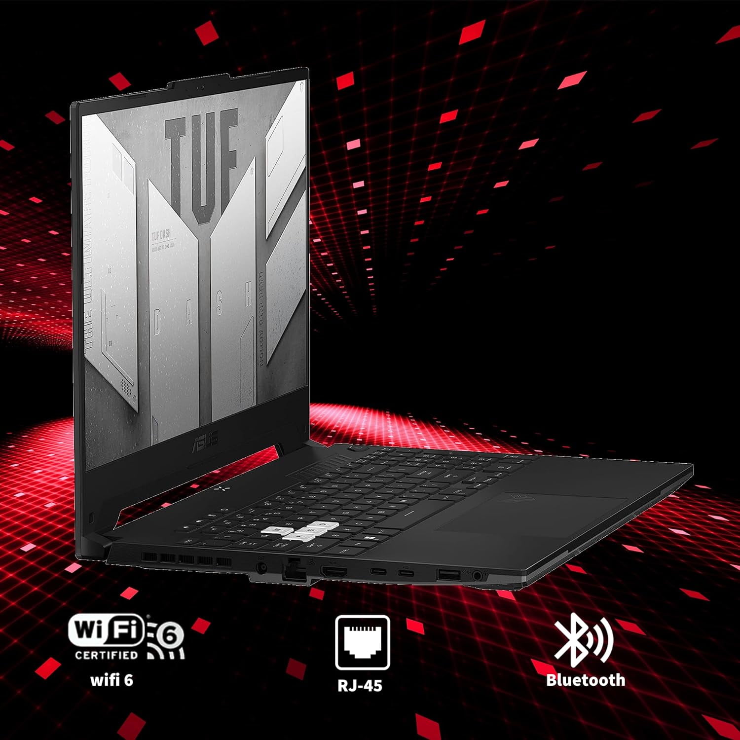 ASUS TUF Dash F15 FX517ZE-HN066W I7-12650H (15.6) Full HD 16GB DDR5-SDRAM 512GB GeForce RTX 3050 4GB GDDR6 Windows 11 Home