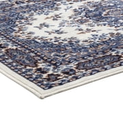 Traditional Area Rug Bordered Medallion Design Persian Oriental Rugs Carpet Runners