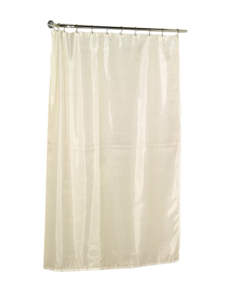 Extra Long 96 Polyester Fabric, Natural Fabric Shower Curtain Liner