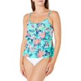 thumbnail image 1 of Caribbean Joe Tankini de Triple Nivel para Mujer, Midnight, 10, 1 of 3