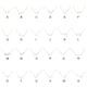 thumbnail image 4 of Minnieouse Collar de amistad con diamantes de imitación con tema de constelación Ins ajustable elegante delicado con colgante de tarjeta de Ropa, zapatos y accesorios Miscelánea Virgo Plata, 4 of 6