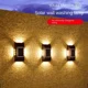 thumbnail image 4 of Lámpara de pared solar para jardín al aire libre, luz decorativa para el hogar y patio, lámpara de pared decorativa para exteriores, luz solar, luces solares para exteriores, 4 of 5