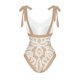 thumbnail image 4 of Augper Women's Vintage Printed Swimwear Conservative Swimwear Women's Printed Beach Skirt Set, 4 of 4