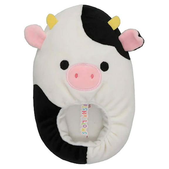 Squishmallows Kids/Adults Slippers, Connor the Cow, Size 4/5 (Women’s Size 5.5-7)