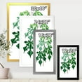 thumbnail image 4 of Designart 'Ancient Green Leaves Plants II' Traditional Framed Art Print, 4 of 4