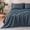 Flint Stone Blue, variant on Sonive Striped Satin Jacquard Sheet Set Twin, 3 Pieces Luxury Silky Soft Bedding Set, Rose Pink