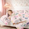 thumbnail image 5 of Manfei Cartoon Koala 7-Piece Twin Bedding,Floral Animal Bedding Comforter Set,Reversible, 5 of 6