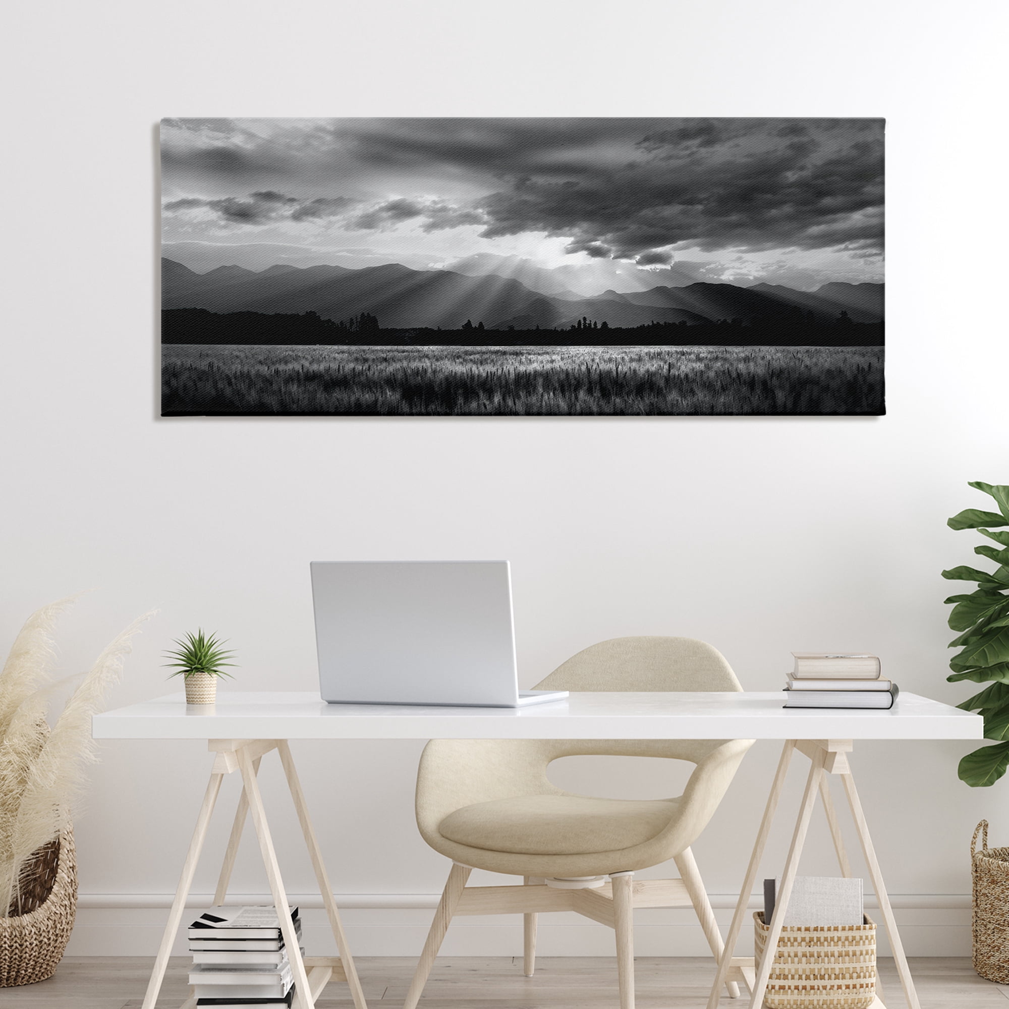 Stupell Industries Mountain Morning Sunbeams Canvas Wall Art, design by Steve Toole