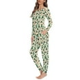 thumbnail image 2 of FOR U DESIGNS Christmas Tree Green Pajamas for Women Set Long Sleeve Tops Xmas Gift Set of 2 Size S Small Ladies Nightwear Pajamas Set Sleepwear for Women Long Pants, 2 of 6