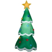 Gemmy Christmas Airblown Inflatable Tree, 7 ft Tall, Green