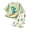 Green, variant on Boys Outfits Dinosaur Print Short Sleeve Crew Neck T-Shirt Top And Trousers 2 Piece Loungewear Boys' Clothing Sets Size 18-24 Months