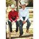 thumbnail image 2 of Camisa Wrangler Dress Western Solid Snap de algodón blanco para niños, 2 of 2