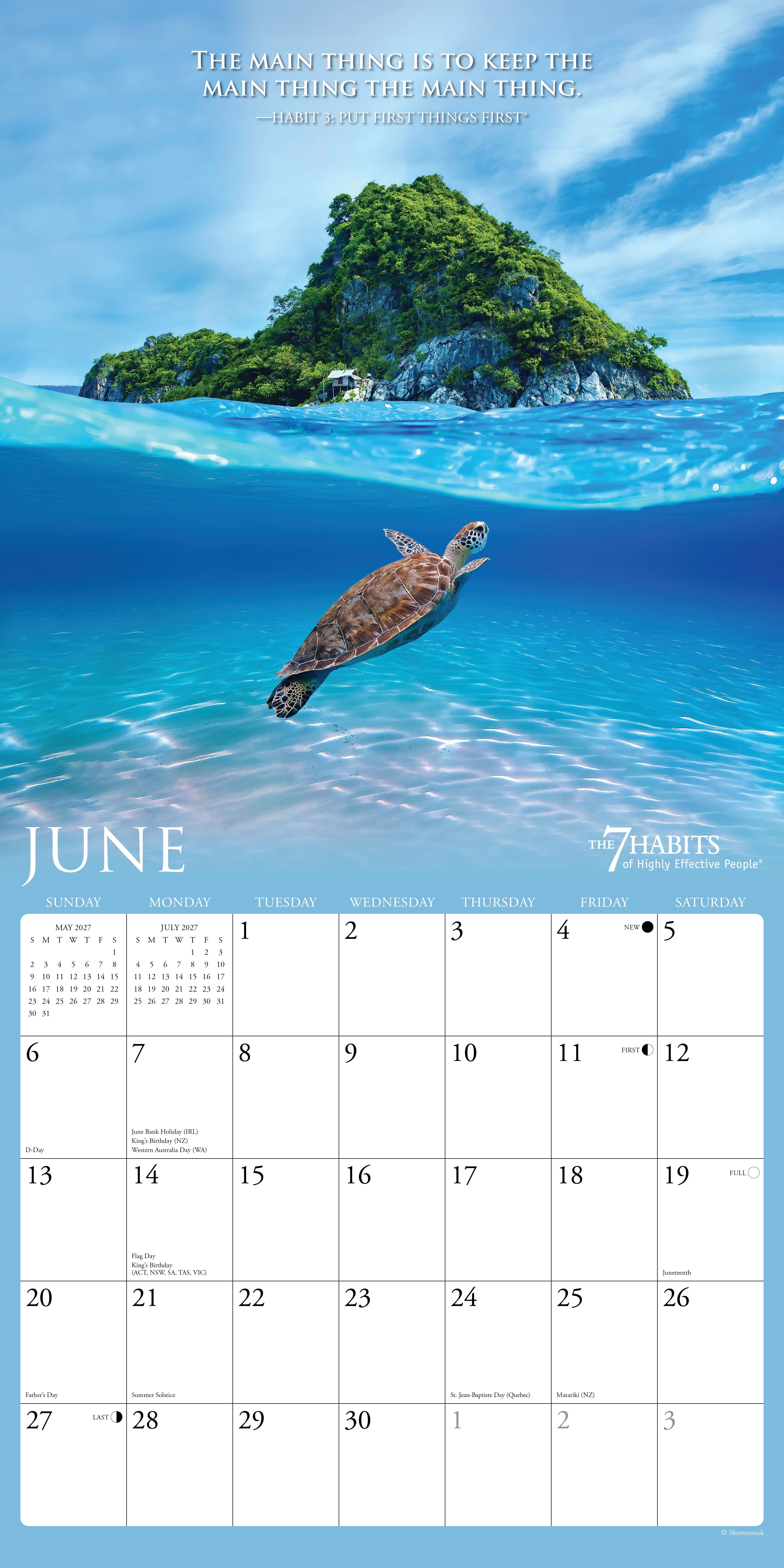 Willow Creek Press, 7 Habits of Highly Effective People 2027 Wall Calendar
