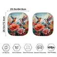 thumbnail image 5 of Binienty Beautiful Flowers Hummingbird 2 Packs Foldable Car Windshield Sun Shade UV Protection Heat Insulation Lightweight Cartoon Customization Suitable for Passenger Cars, 5 of 7