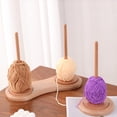 thumbnail image 6 of 360 Degree Rotating Wooden Yarn Holder Thread Spool Organiser Stand for Weaving, 6 of 8