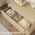 thumbnail image 2 of Modern Large Storage Dresser for Bedroom - 4-Drawer Chest bedside table - Small Wood Bedside Table for Living Room, Nursery, Entryway - Wood Color, 4-Drawer Chest, 2 of 7