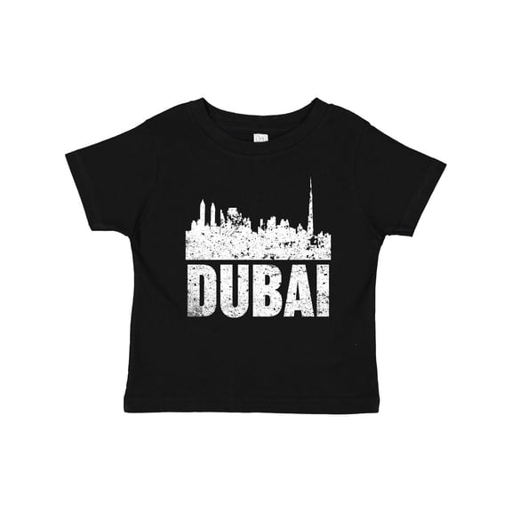 Inktastic Dubai City Skyline with Grunge Boys or Girls Baby T-Shirt