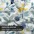 thumbnail image 3 of Watercolor Blue Yellow Floral Tablecloth Round 60 Inch Spring Rustic Sage Green Leaf Flower Decorative Table Cloth with Wrinkle Resistant for Home Kitchen Dining Table Outdoor Party Picnic, 3 of 6