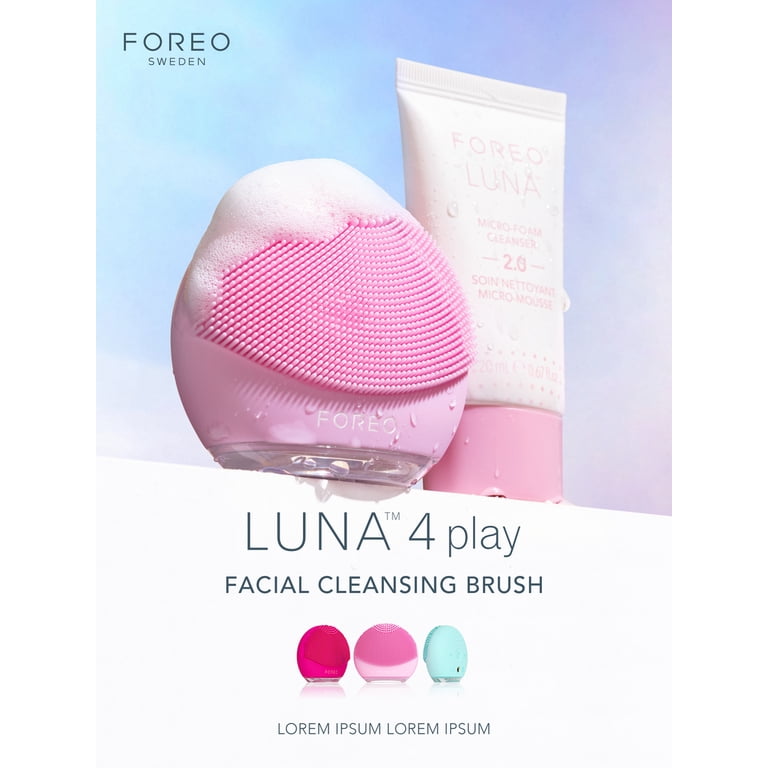 LUNA 4 Play Facial Cleansing Brush - Pearl Pink - Walmart.com