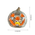thumbnail image 3 of Disco Pumpkins, Disco Pumpkin Home Decor LED Glowing Pumpkin Disco Ball for Festive Halloween Party Table or Room Display,12.5cm, silver, 3 of 6