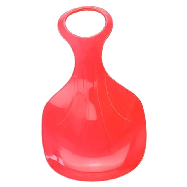 S SERENABLE Luge à Neige Grande Robuste Jouet d'Hiver Durable pour Extérieur Descente Luge Rouge
