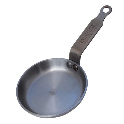De Buyer 5611.24 MINERAL B Round Carbon Steel Omelet-pan 9.5-Inch 