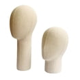 thumbnail image 2 of ziyahi Linen Mannequin Head Wig Displaying Stand for Headphone Display Long, 2 of 5