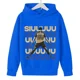 thumbnail image 2 of Ropa para niños Otoño e invierno Sudadera con capucha para niños y niñas y top azul con estampado de avatar de Ronaldo, 2 of 5