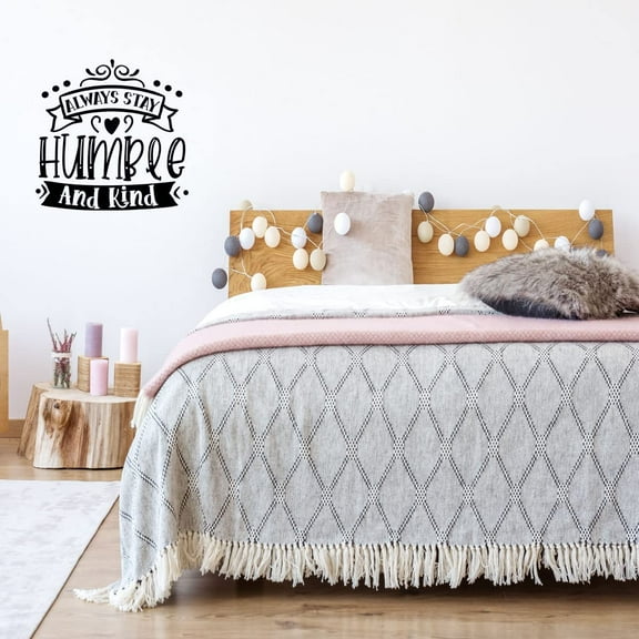 VWAQ Always Stay Humble and Kind Vinyl Wall Decal Inspirational Quote