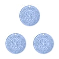 thumbnail image 3 of Yuarrent Hot Pot Mat Resistente al calor Mantel individual Taza de escaldado Soporte para platos Cojín de Reutilizable Protector lavable Gadget Azul Azul 3piezas Yuarrent CBP255289, 3 of 6