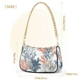 thumbnail image 3 of FORMRS Womens Shoulder Bag with Chain Strap Clutch Purse Cute Tote Handbag, White Sea Plants, 3 of 7