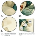 thumbnail image 3 of Designart "Silhouette of Woman in Green and Beige I" Fashion Framed Wall Art Decor - Glam Green Fashion Woman Entryway Framed Wall Art Print, 3 of 6