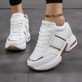 thumbnail image 3 of Women's Platform Sneakers Wedges  Lace Up Shoes Increase Fashion Sneakers for Womens Girls, 3 of 6