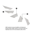 thumbnail image 2 of Swiss Tech 5-Pack Utility Blades,Heavy Duty SK5 Steel, 2 of 6