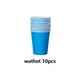 thumbnail image 5 of Billuyoard 10 Uds. De vasos de papel, vasos desechables para jardín de infantes, pintura de colores ambientales, artesanía, pintura educativa, bebida Mostrada Azul claro Billuyoard HA071325-10, 5 of 6