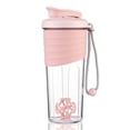 thumbnail image 1 of Kuoleopa Shaker Bottle for Protein Mixes，24 oz，Protein Shaker Bottles with Whisk Ball, Mixer Bottle, Protein Bottle,Portable Pre Workout Whey Protein Drink Shaker Cup，Pink, 1 of 5