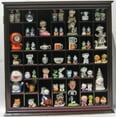 thumbnail image 2 of DisplayGifts Collectible Solid Wood Display Case Wall Curio Cabinet Real Glass Door Shadow Box Cherry Finish, 2 of 2