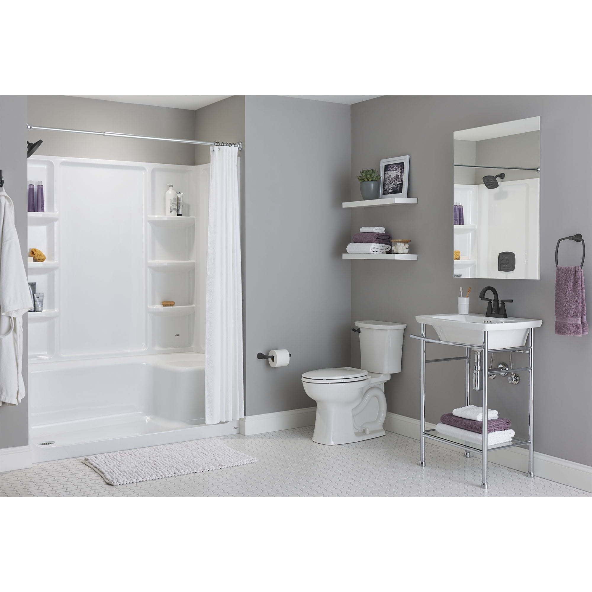 American Standard 7353230.243 Townsend Toilet Paper Holder, Matte Black
