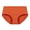 Orange, variant on HKEJIAOI Women's Underwear Mid Waisted Briefs for Women Comfortable Breathable Period Underwear Full Coverage Briefs