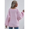 thumbnail image 3 of Womens Sweaters Pullover Oversized Deep V Neck Off Shoulder Tops Long Sleeves Loose Knit Sweater, 3 of 6